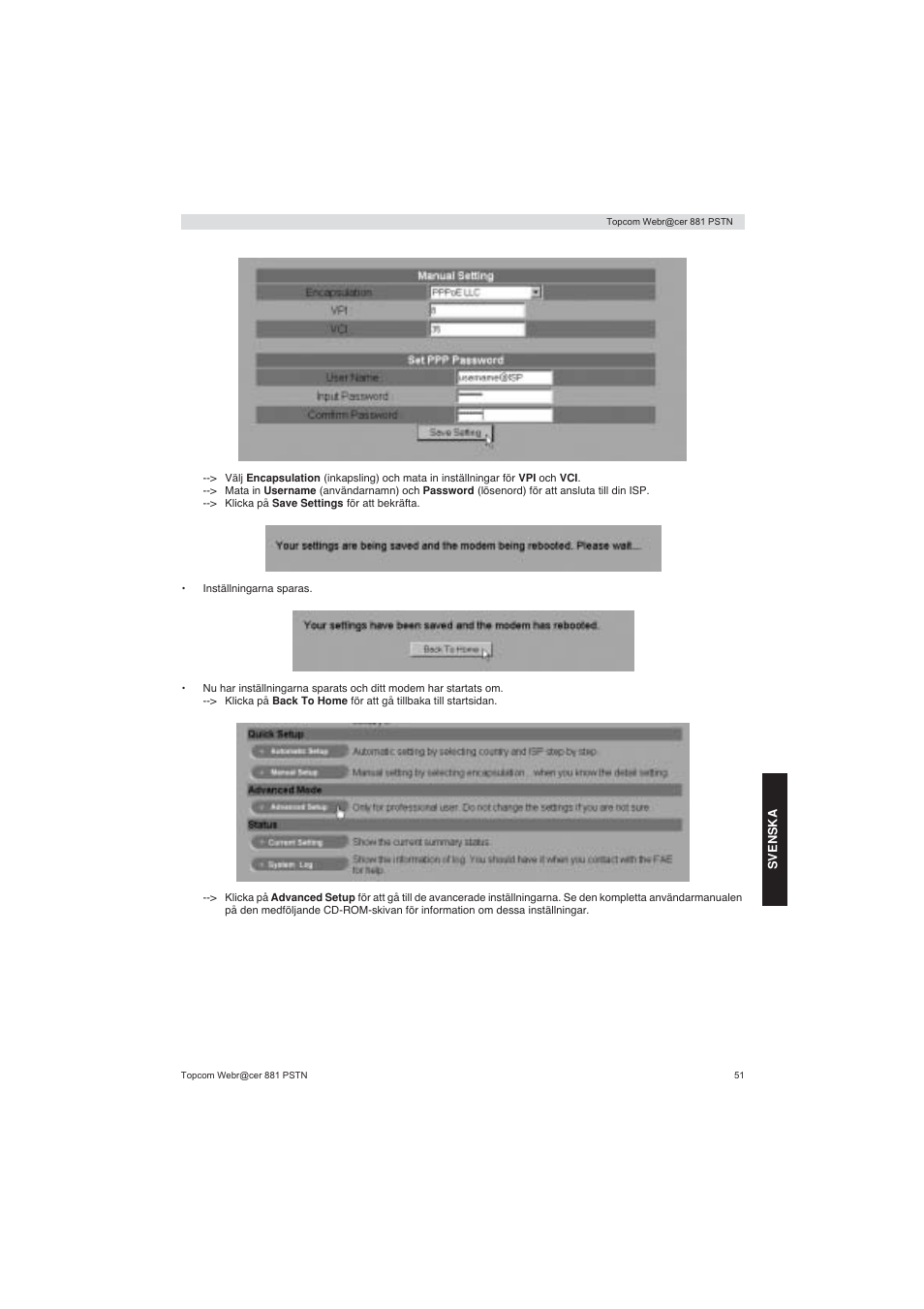 Topcom Webracer 881 PSTN User Manual | Page 51 / 96