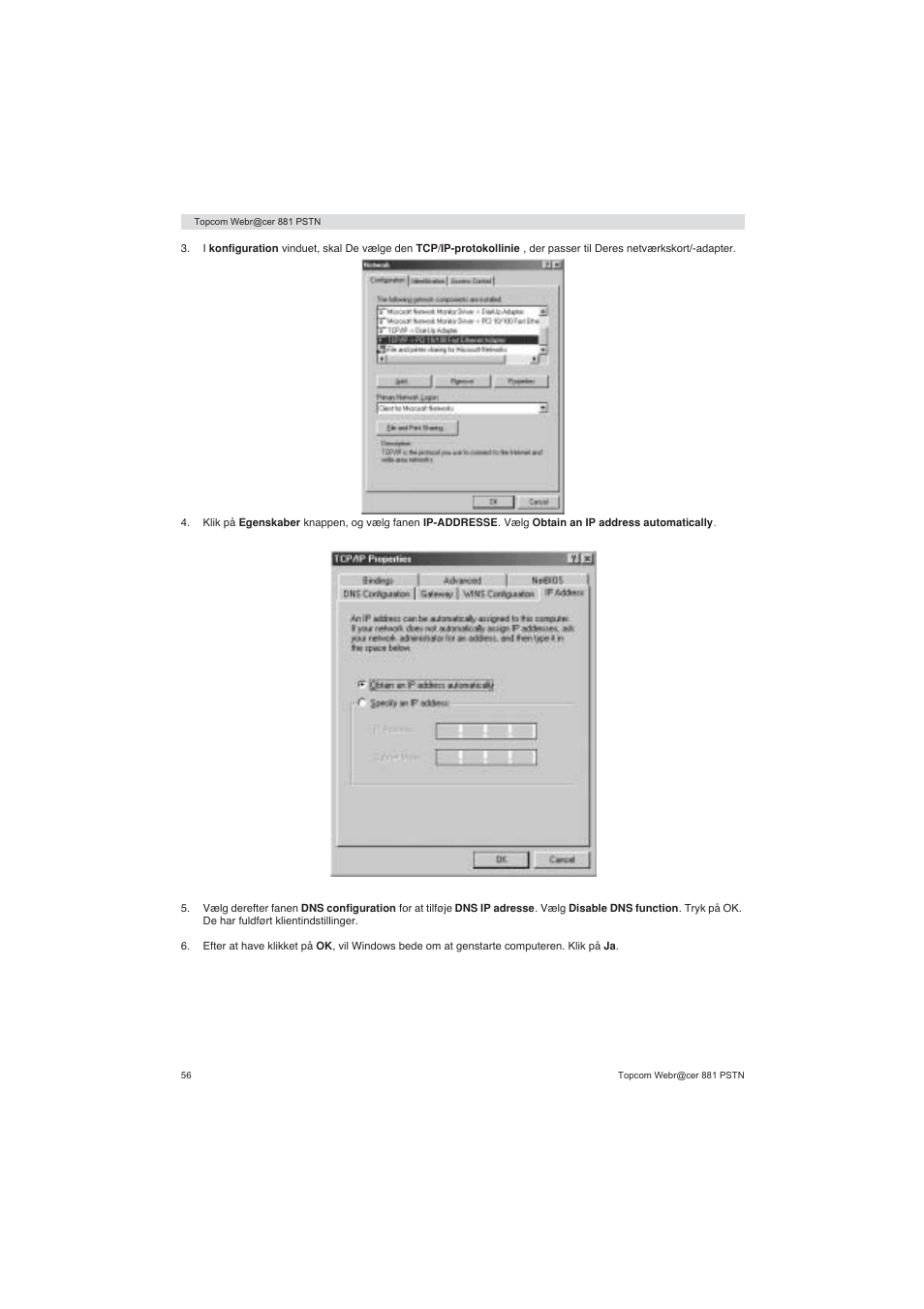 Topcom Webracer 881 PSTN User Manual | Page 56 / 96