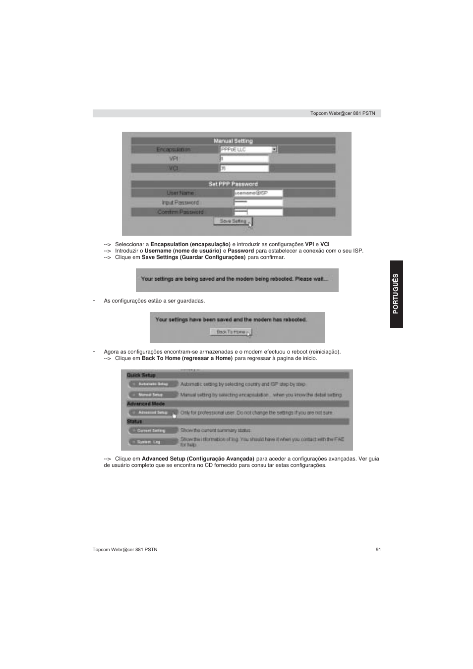 Topcom Webracer 881 PSTN User Manual | Page 91 / 96