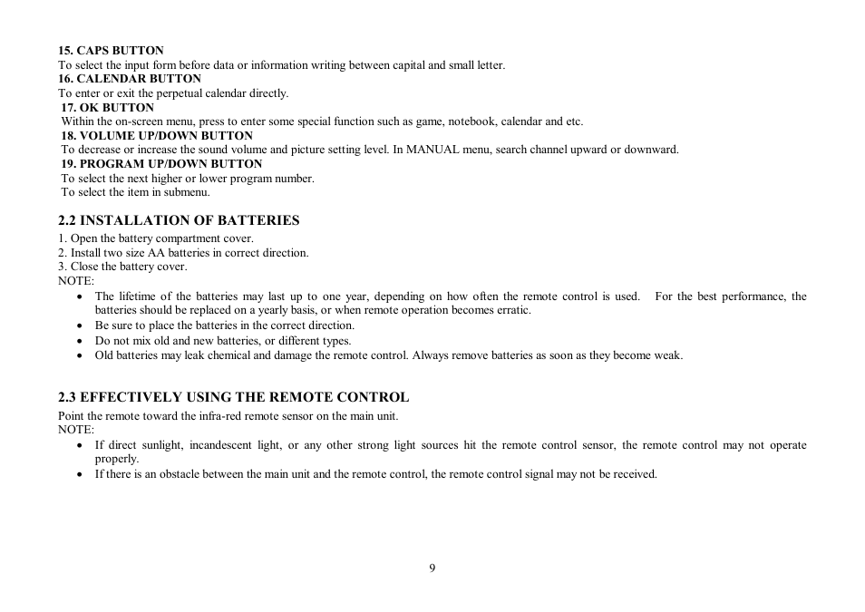 Hyundai H-TV2104 User Manual | Page 9 / 49