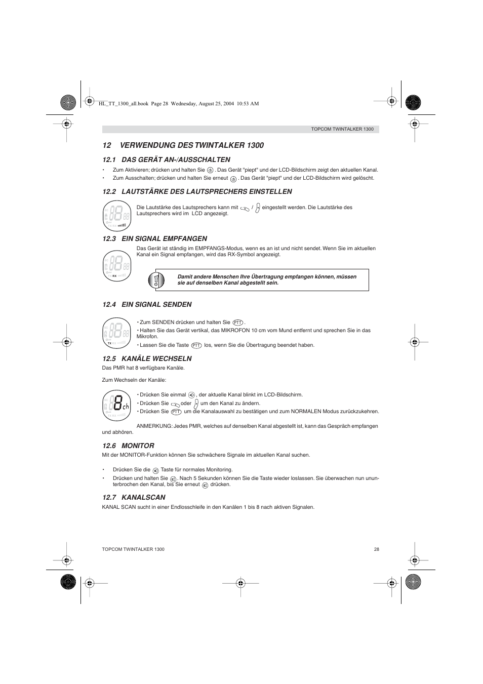 Topcom Twintalker 1300 User Manual | Page 28 / 116