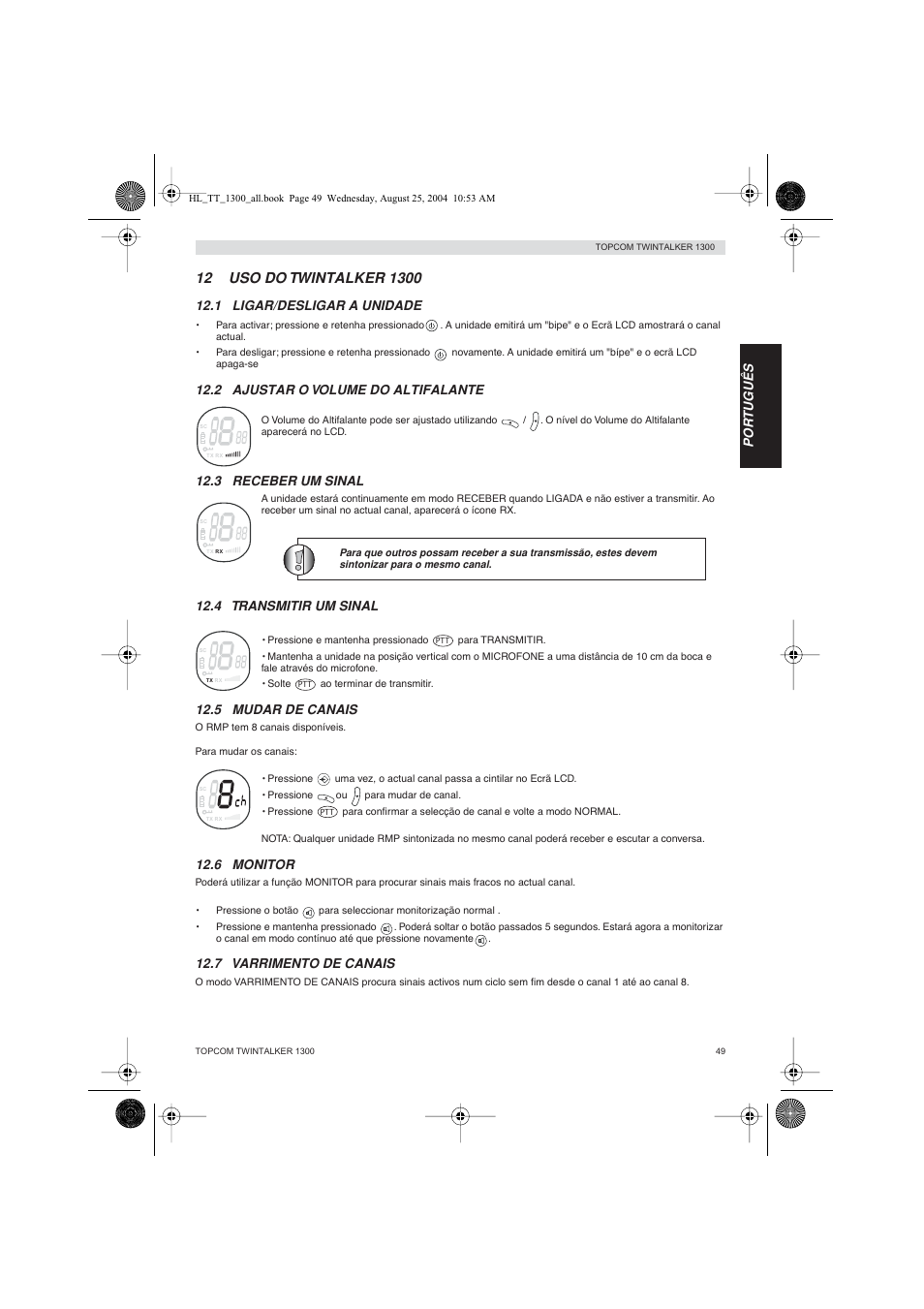 Topcom Twintalker 1300 User Manual | Page 49 / 116