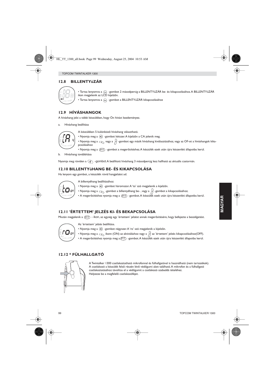 Topcom Twintalker 1300 User Manual | Page 99 / 116