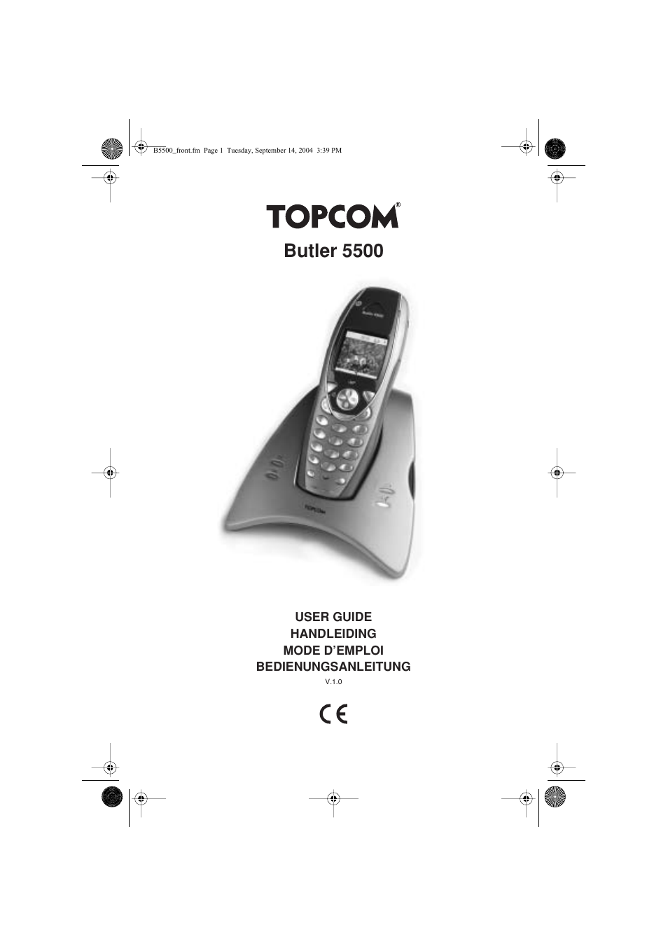 Topcom BUTLER 5500 User Manual | 100 pages