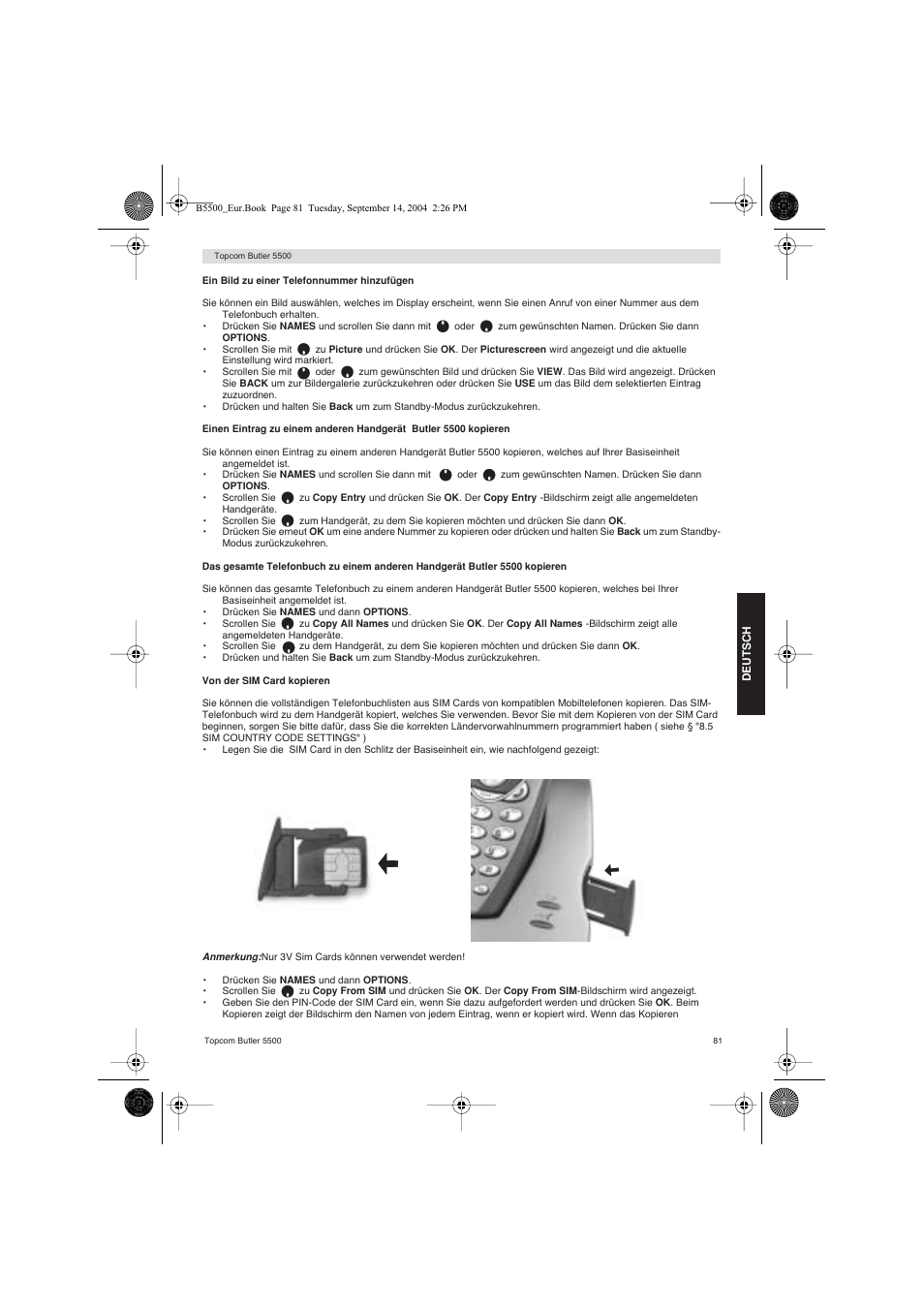 Topcom BUTLER 5500 User Manual | Page 81 / 100