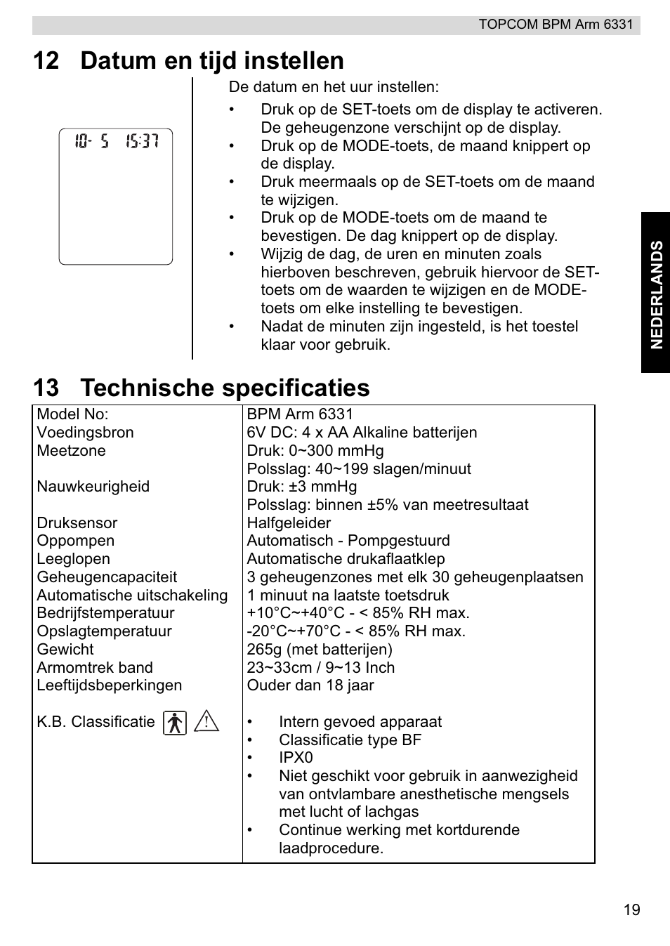 Topcom 6331 User Manual | Page 19 / 76