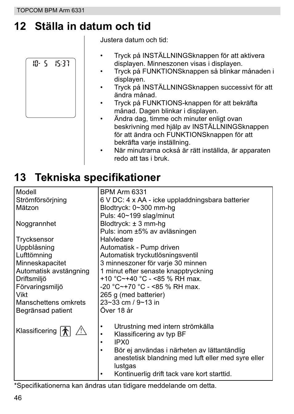 Topcom 6331 User Manual | Page 46 / 76