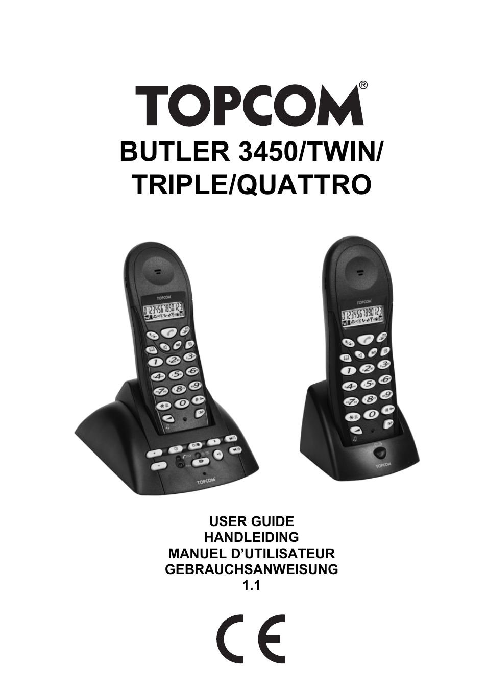 Topcom BUTLER Quattro User Manual | 92 pages