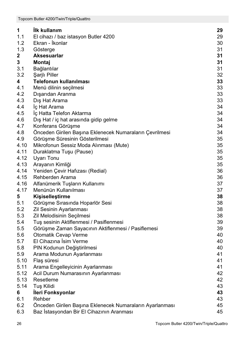Topcom BUTLER 4200 User Manual | Page 26 / 52