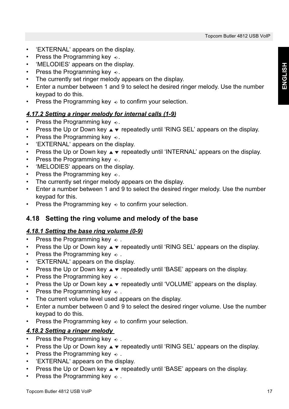 Topcom Butler 4812 USB VOIP User Manual | Page 17 / 40