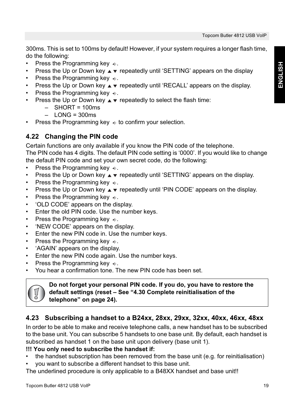 Topcom Butler 4812 USB VOIP User Manual | Page 19 / 40