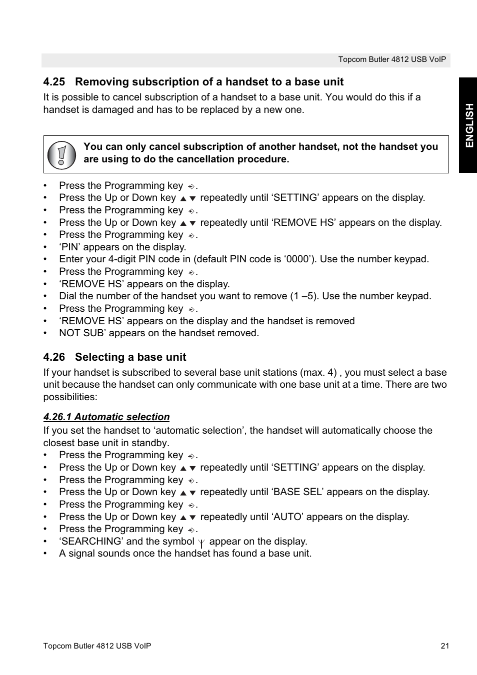 Topcom Butler 4812 USB VOIP User Manual | Page 21 / 40