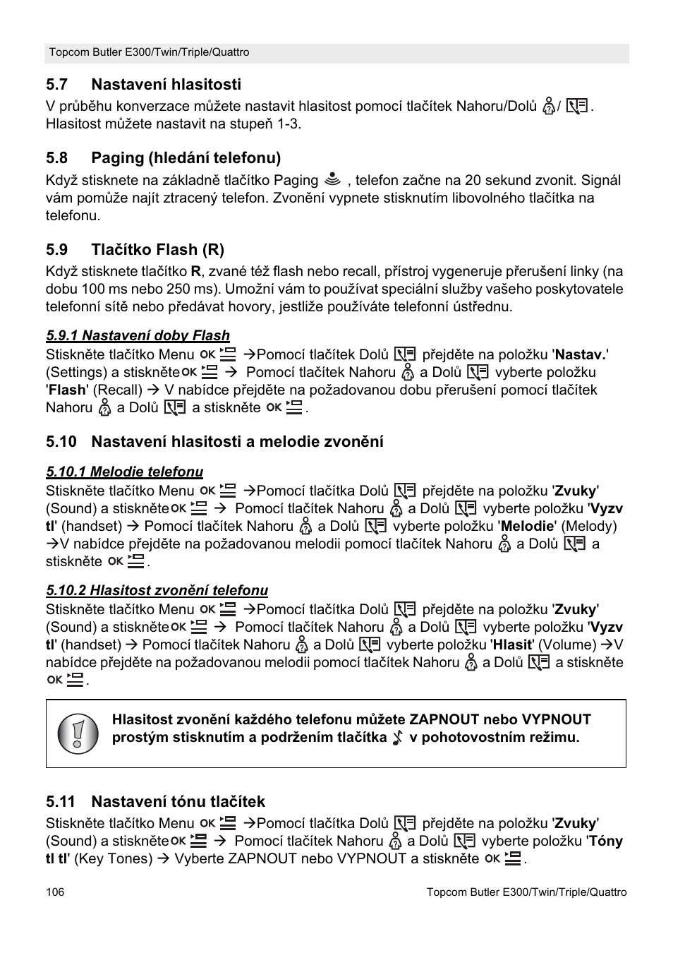 Topcom Butler E300 User Manual | Page 110 / 208