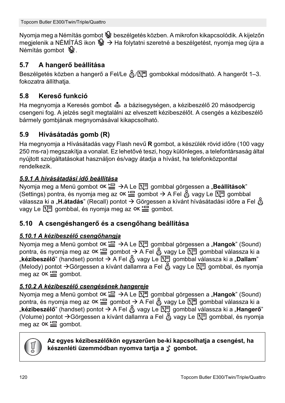 Topcom Butler E300 User Manual | Page 124 / 208