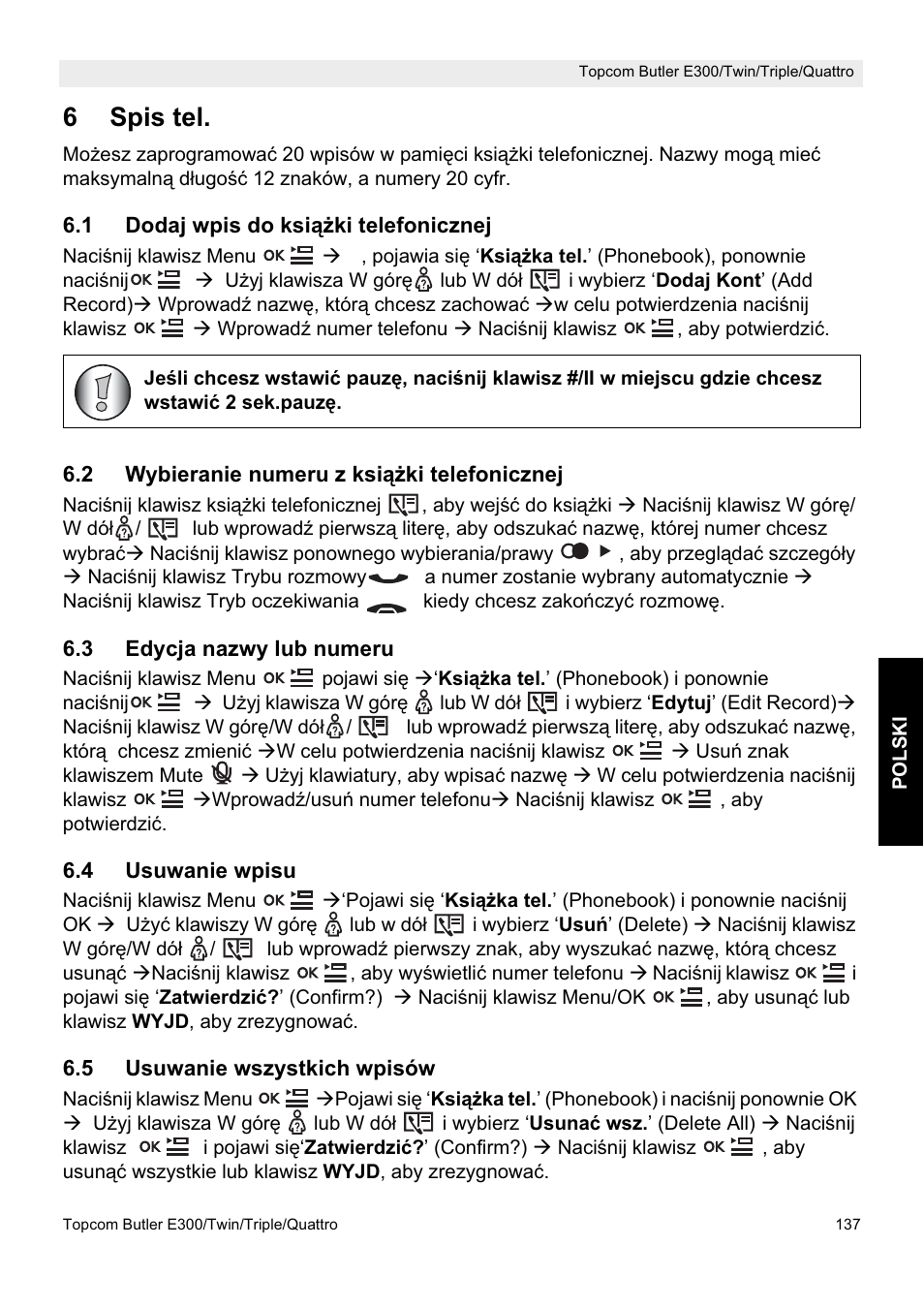 6spis tel | Topcom Butler E300 User Manual | Page 141 / 208