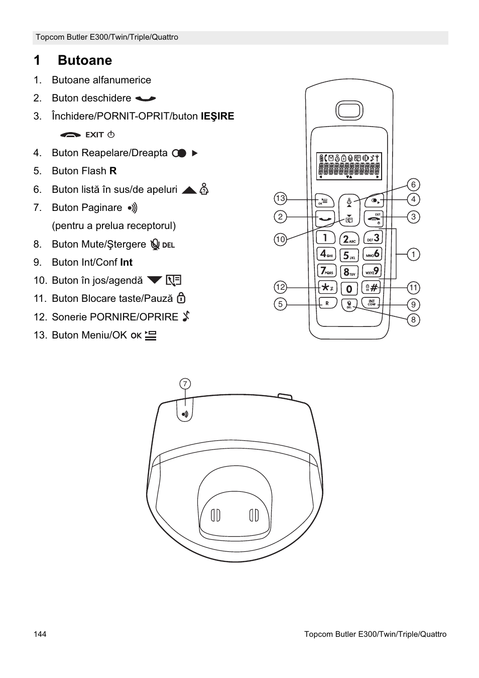 1butoane | Topcom Butler E300 User Manual | Page 148 / 208