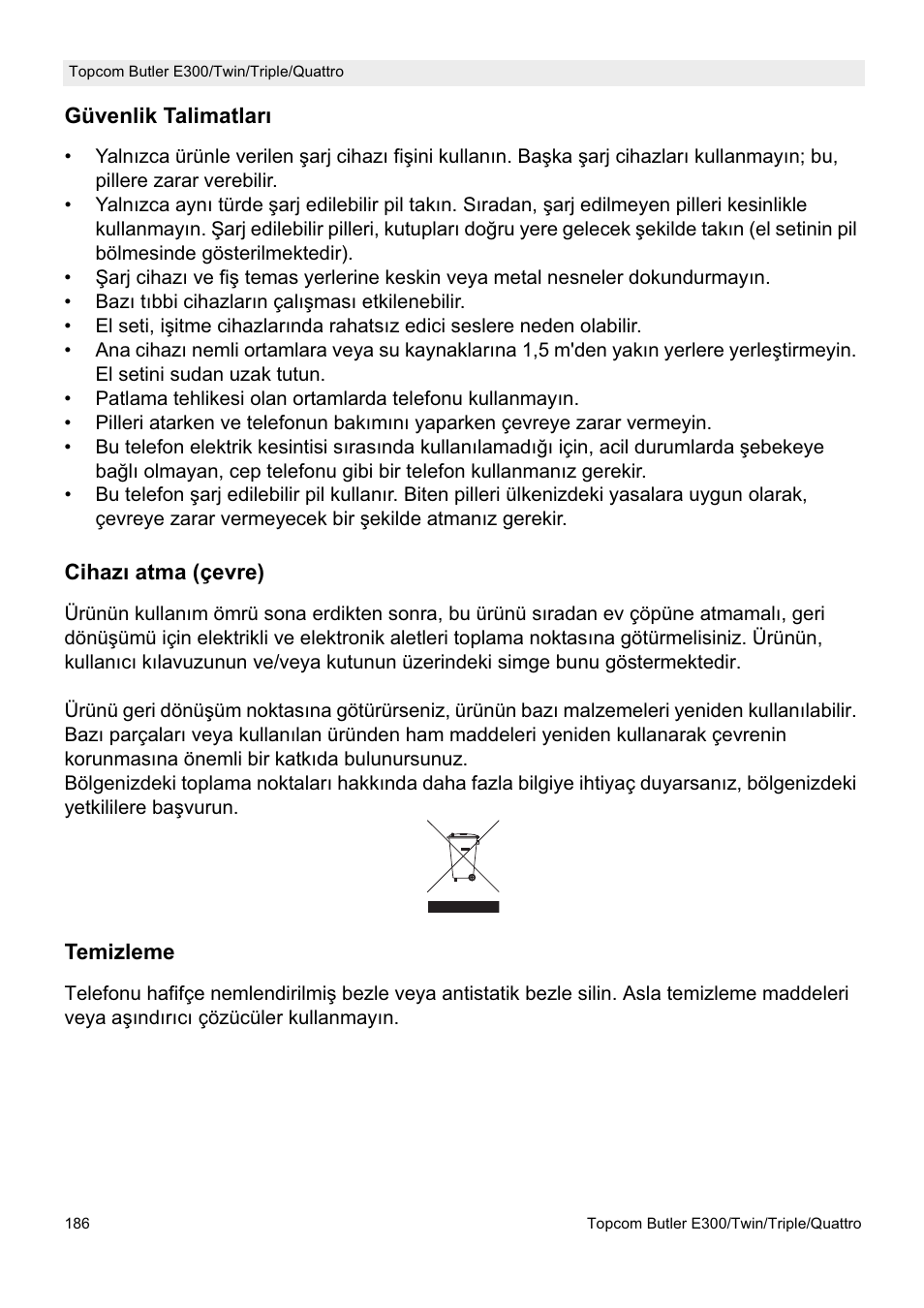 Topcom Butler E300 User Manual | Page 190 / 208