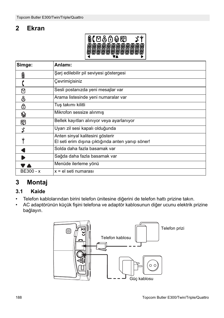2ekran 3 montaj | Topcom Butler E300 User Manual | Page 192 / 208