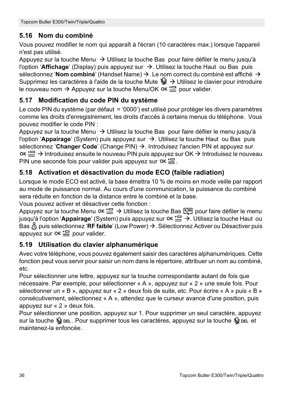 Topcom Butler E300 User Manual | Page 40 / 208