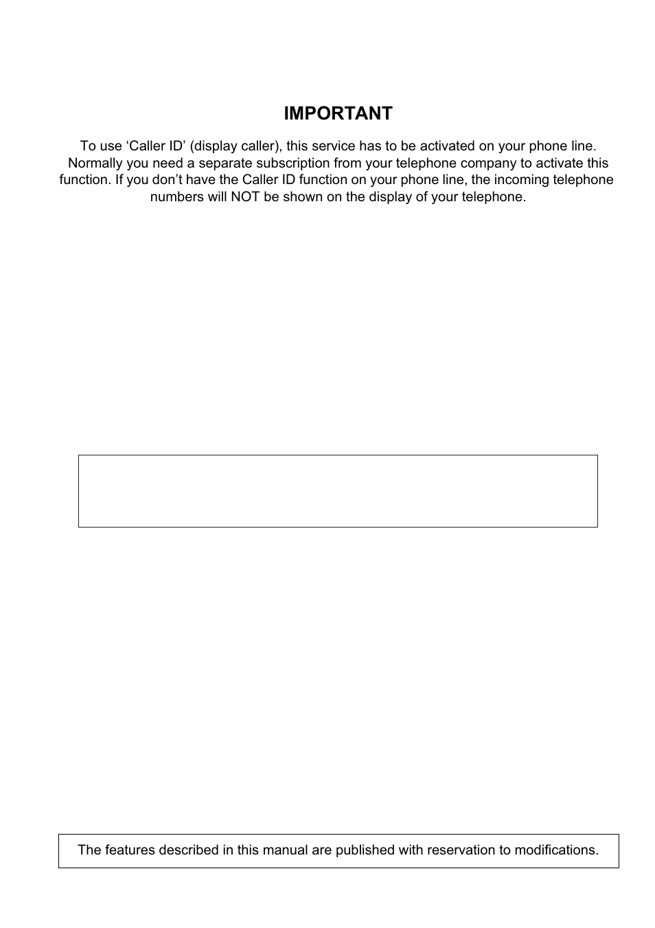 Important | Topcom Butler 3501 User Manual | Page 2 / 28