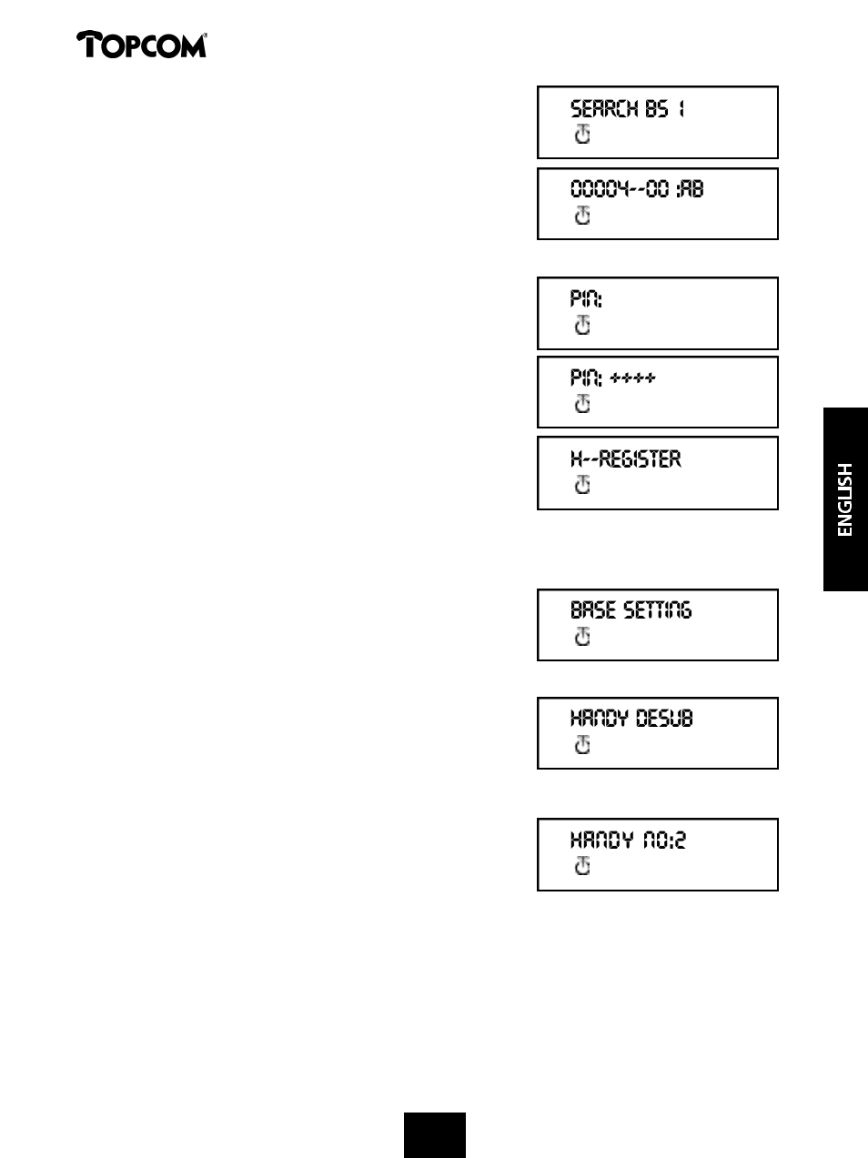 Butler 575 | Topcom 575s User Manual | Page 13 / 43