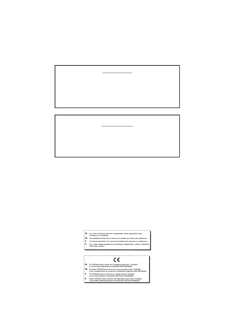 Topcom 575s User Manual | Page 2 / 43