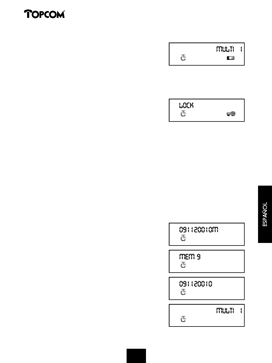 Butler 575 | Topcom 575s User Manual | Page 29 / 43
