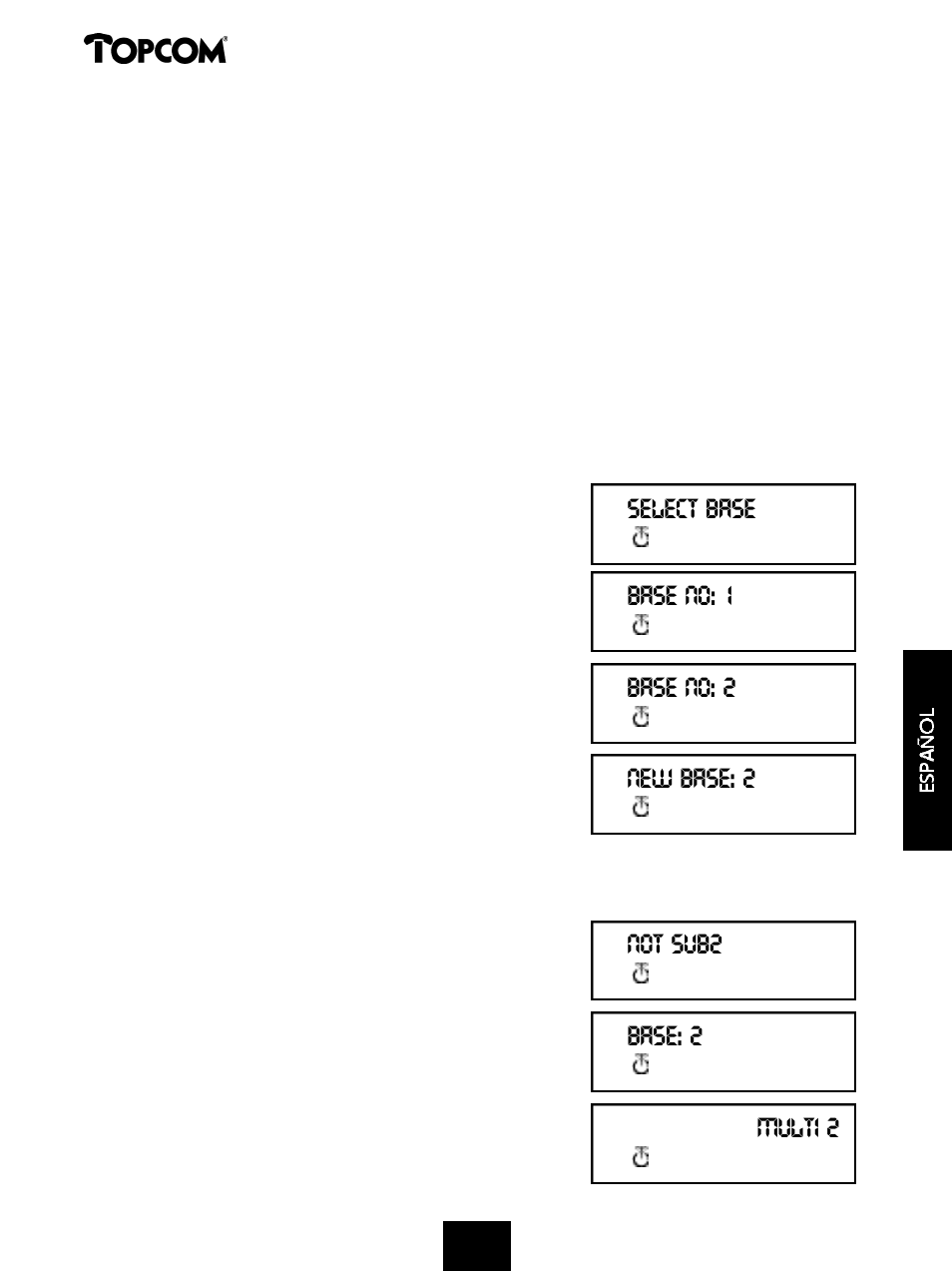 Butler 575 | Topcom 575s User Manual | Page 31 / 43