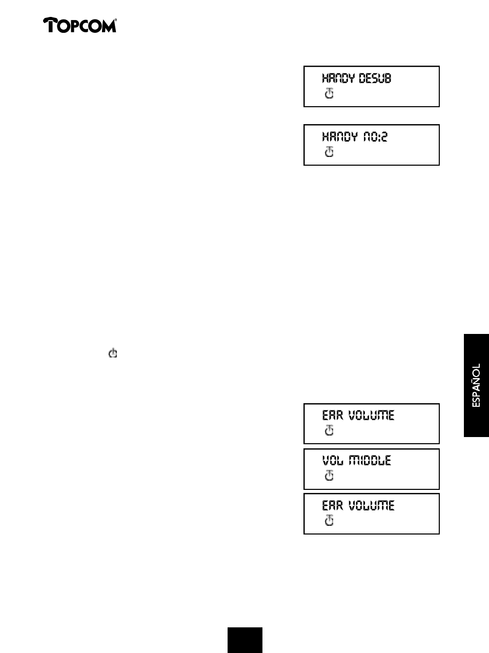 Butler 575 | Topcom 575s User Manual | Page 33 / 43