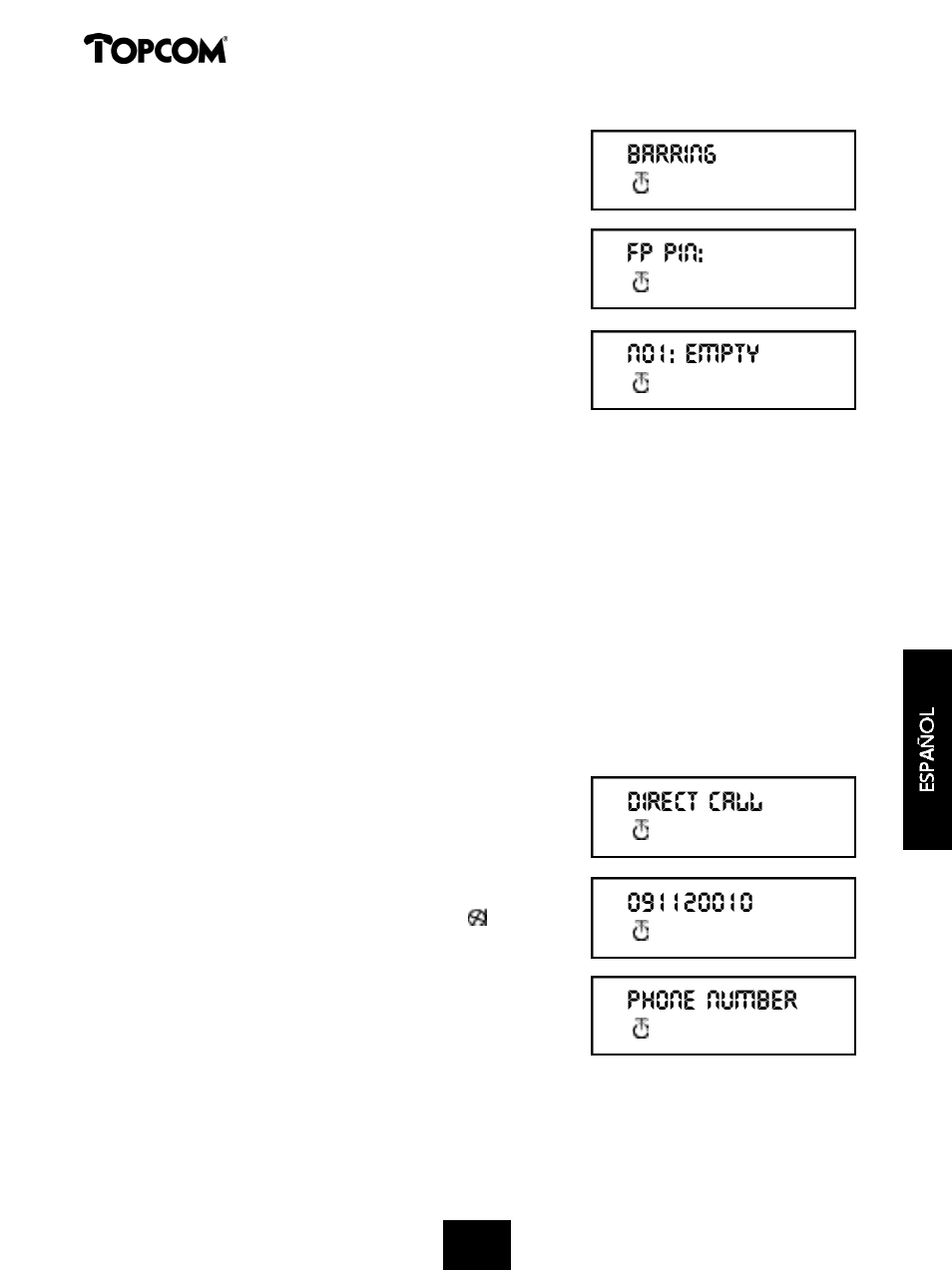 Butler 575 | Topcom 575s User Manual | Page 37 / 43