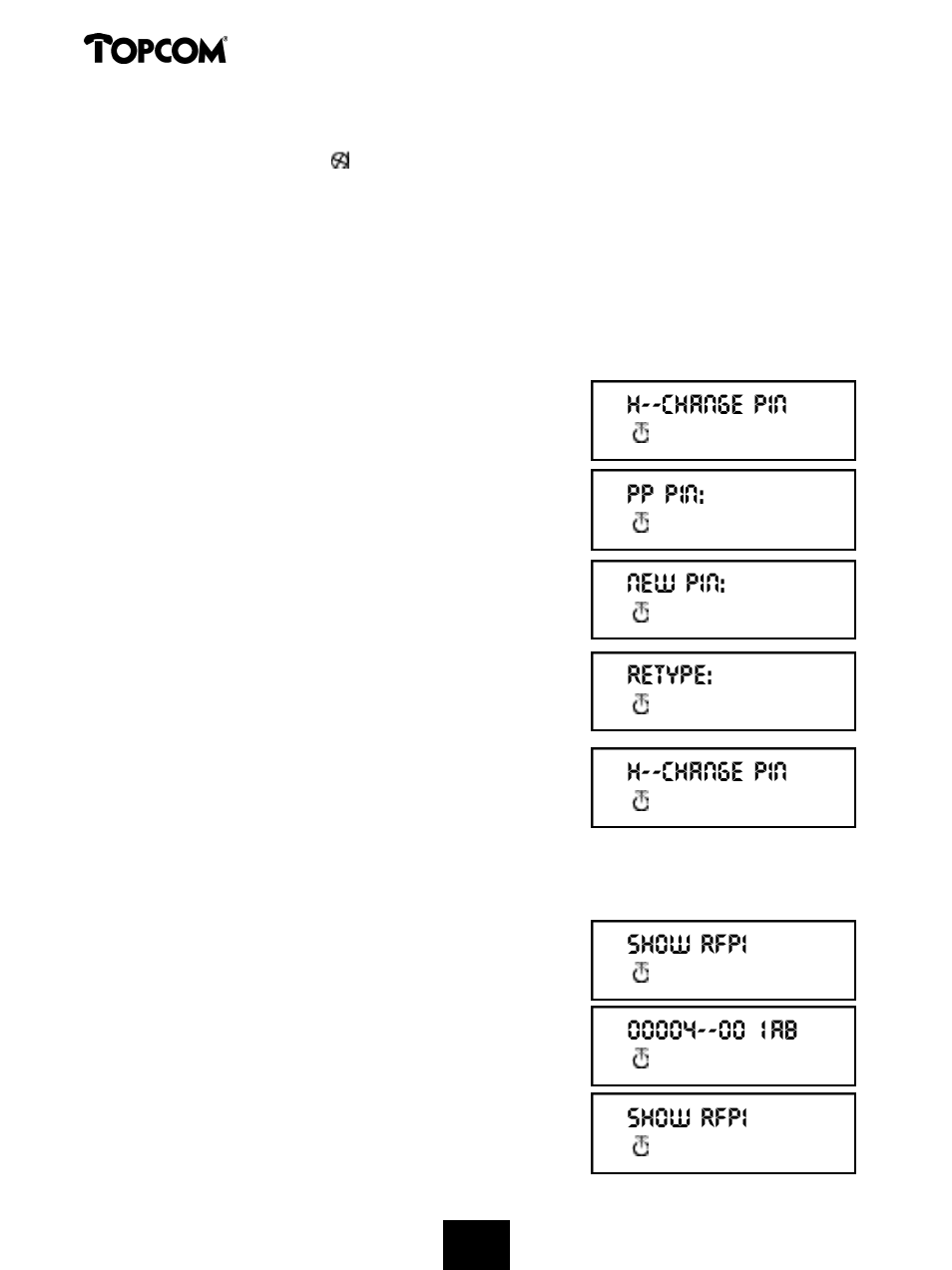 Butler 575 | Topcom 575s User Manual | Page 38 / 43