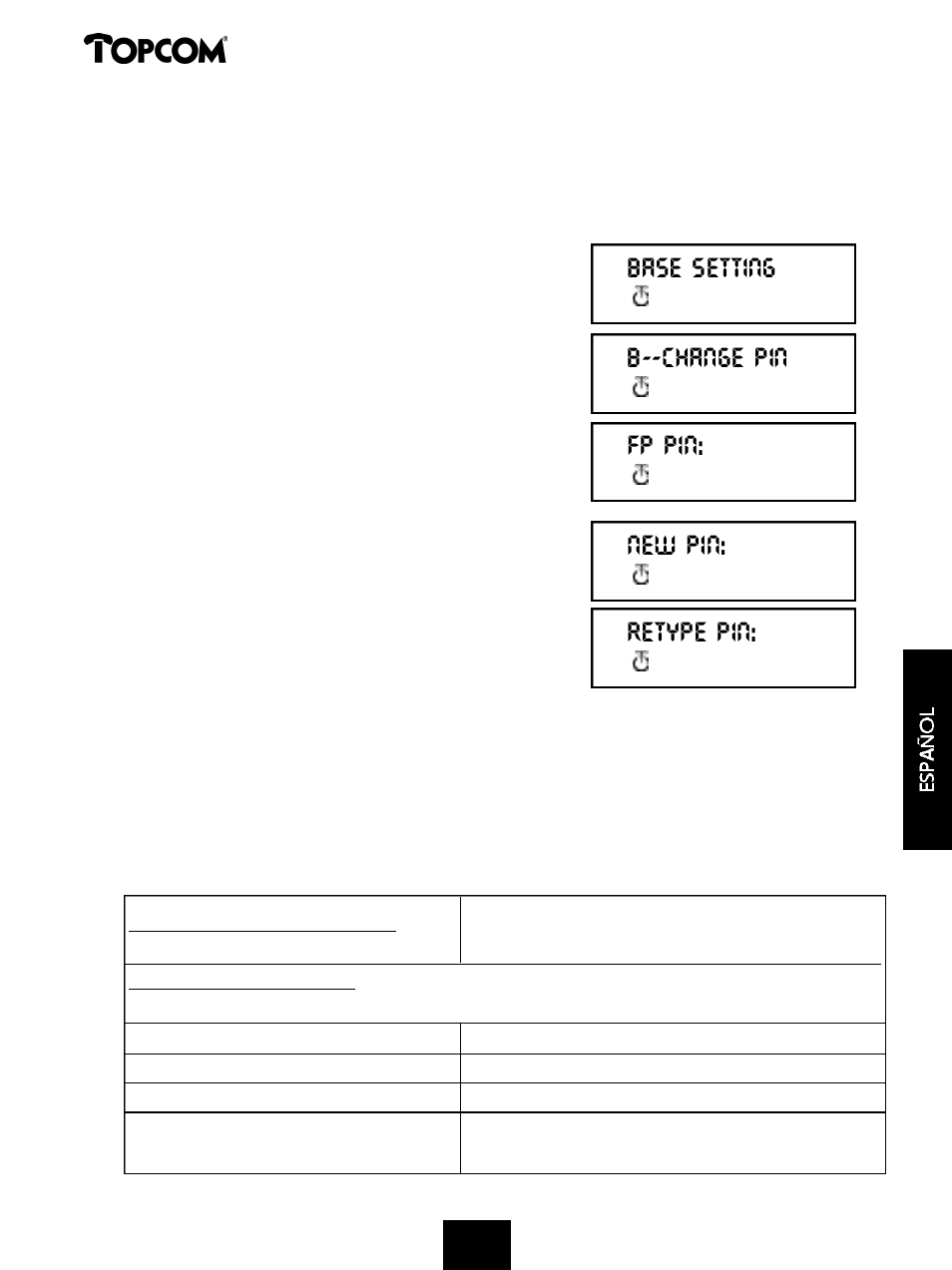 Butler 575 | Topcom 575s User Manual | Page 39 / 43