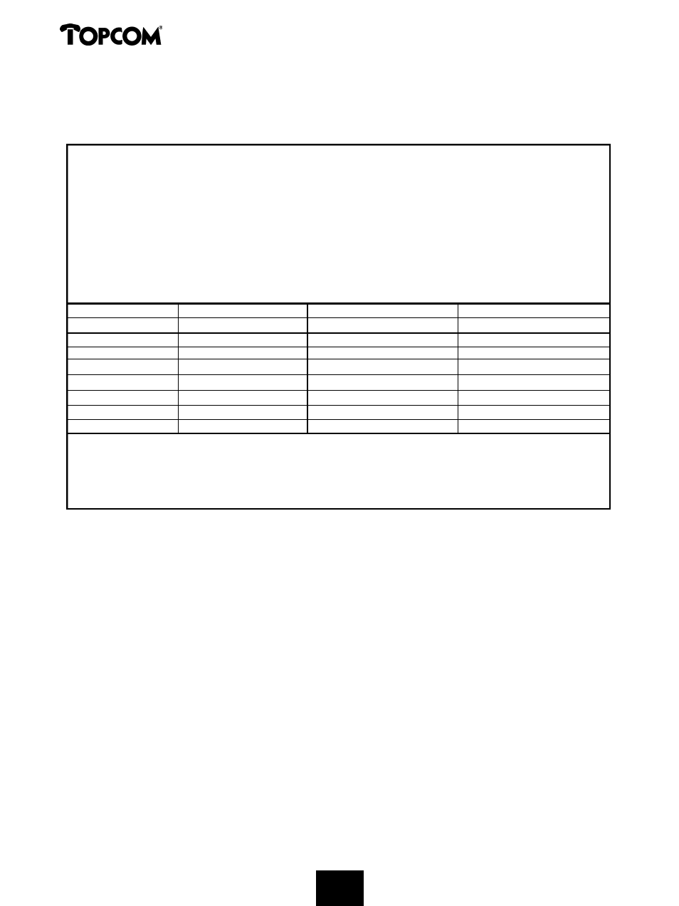 Butler 575 | Topcom 575s User Manual | Page 42 / 43