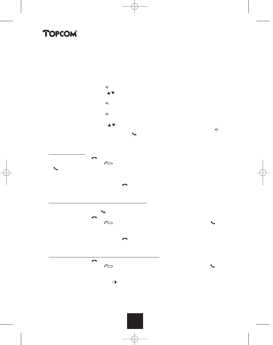Butler 2450 | Topcom BUTLER 2450 User Manual | Page 106 / 164