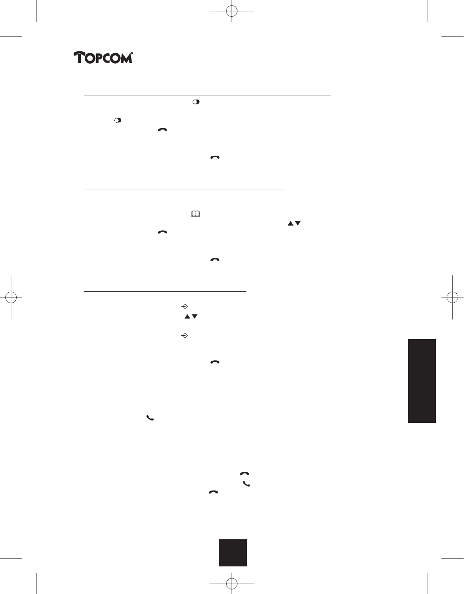 Butler 2450 | Topcom BUTLER 2450 User Manual | Page 107 / 164