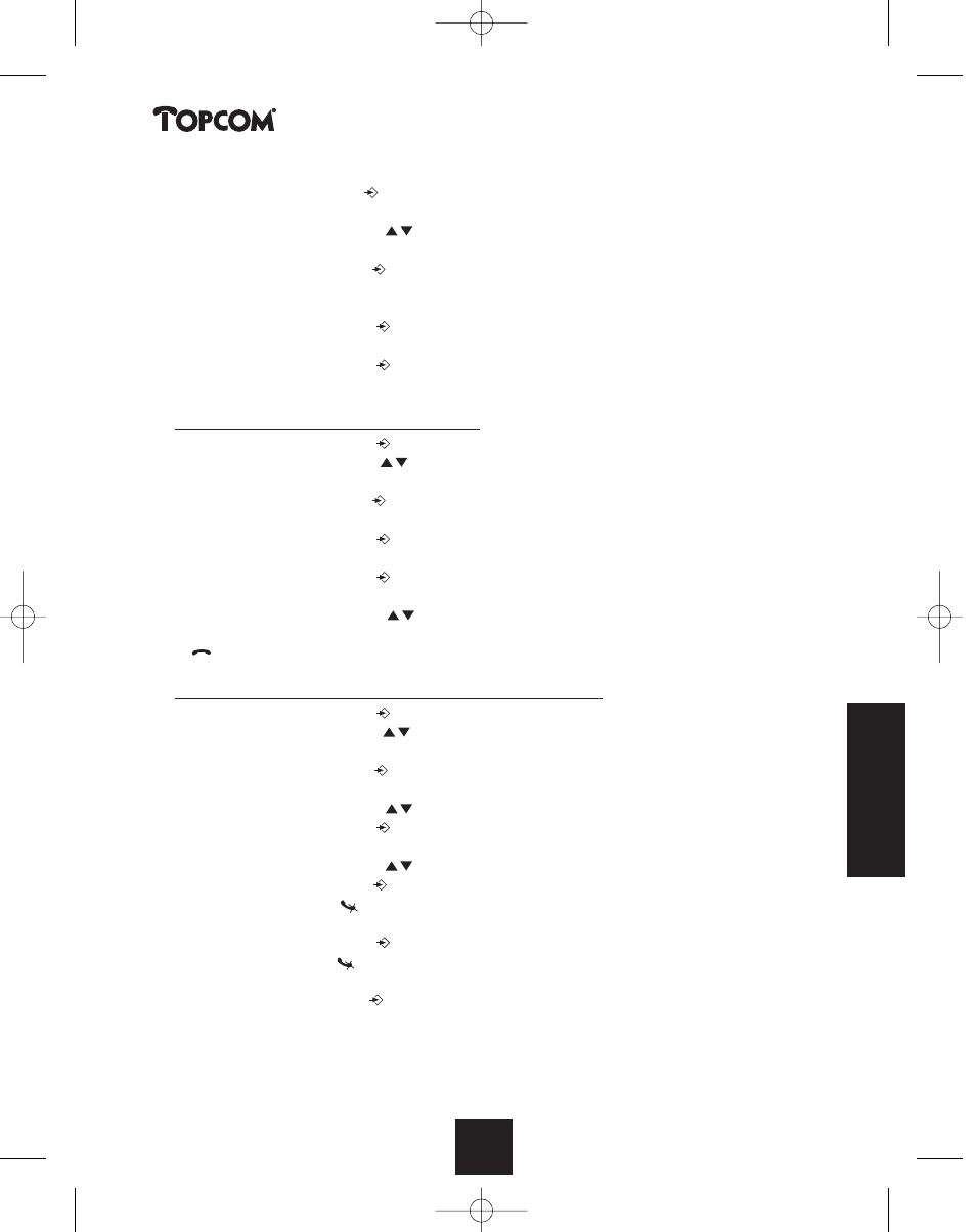 Butler 2450 | Topcom BUTLER 2450 User Manual | Page 111 / 164