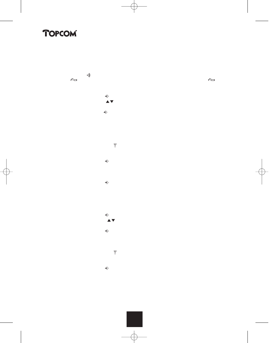 Butler 2450 | Topcom BUTLER 2450 User Manual | Page 116 / 164