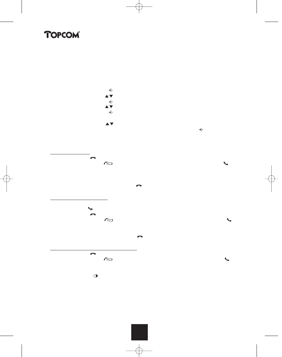 Butler 2450 | Topcom BUTLER 2450 User Manual | Page 138 / 164