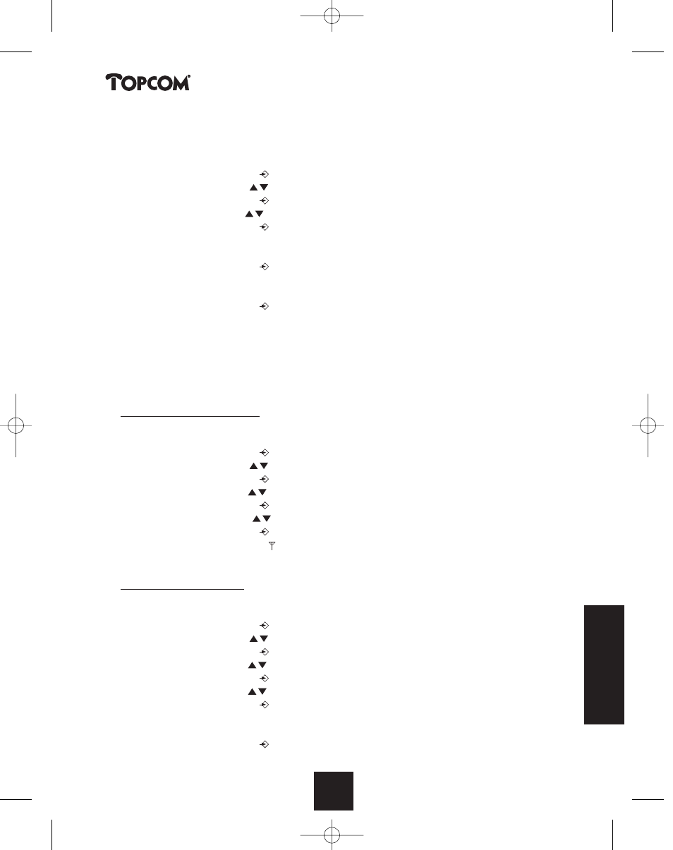 Butler 2450 | Topcom BUTLER 2450 User Manual | Page 149 / 164