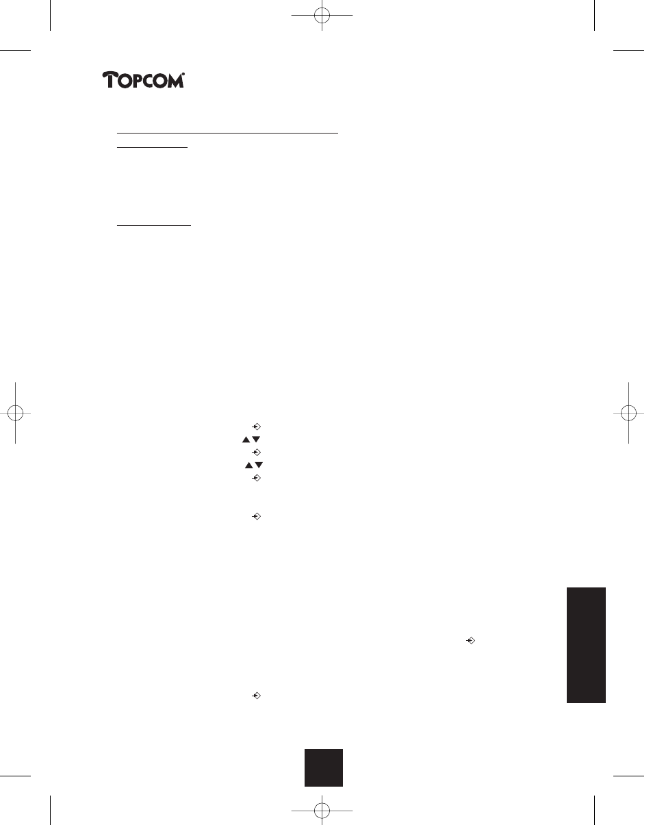Butler 2450 | Topcom BUTLER 2450 User Manual | Page 151 / 164