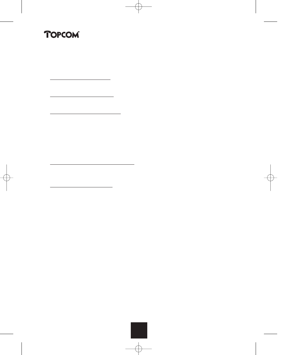 Butler 2450 | Topcom BUTLER 2450 User Manual | Page 160 / 164