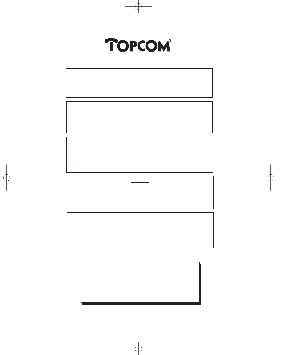 Butler 2450 | Topcom BUTLER 2450 User Manual | Page 3 / 164