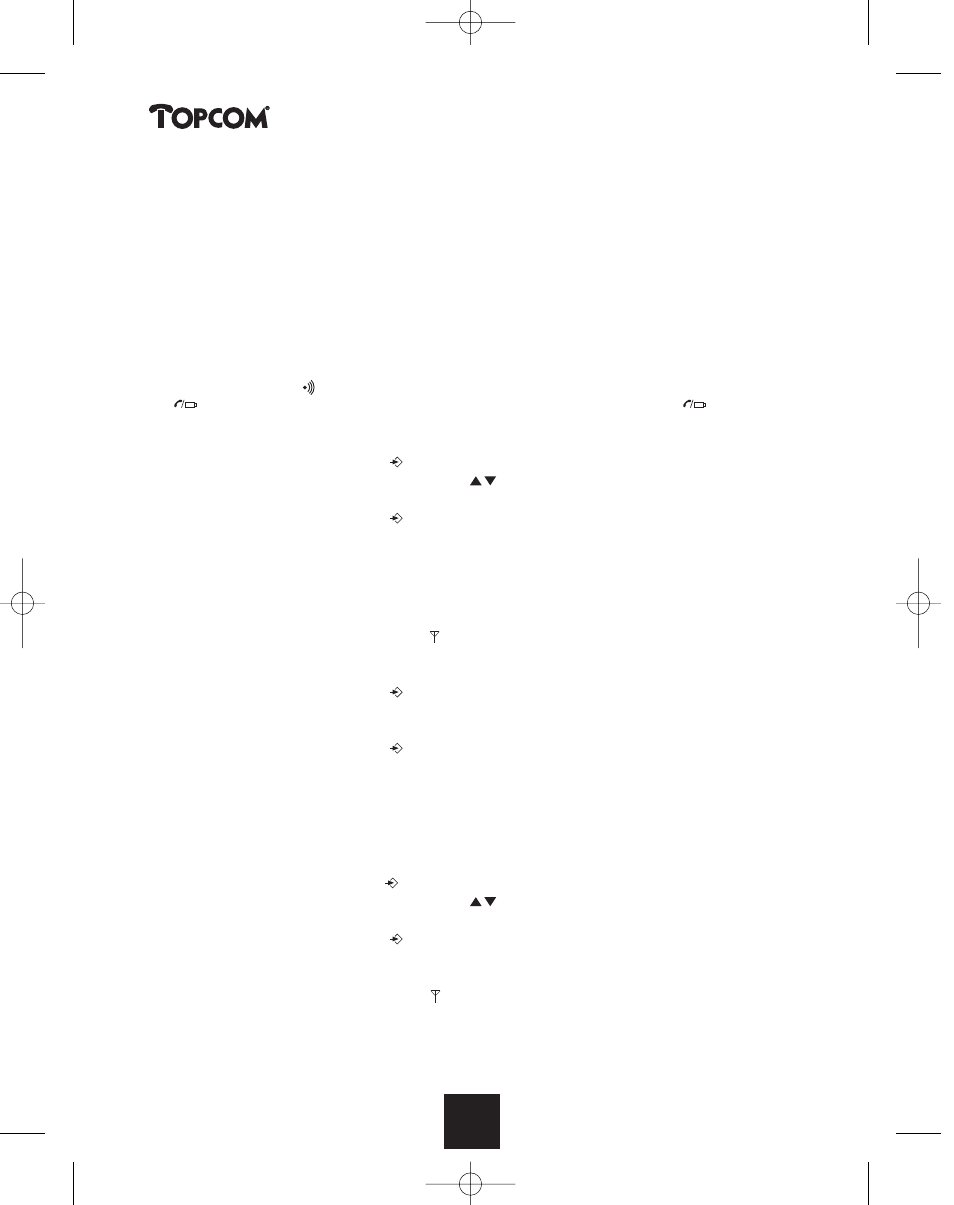 Butler 2450 | Topcom BUTLER 2450 User Manual | Page 54 / 164