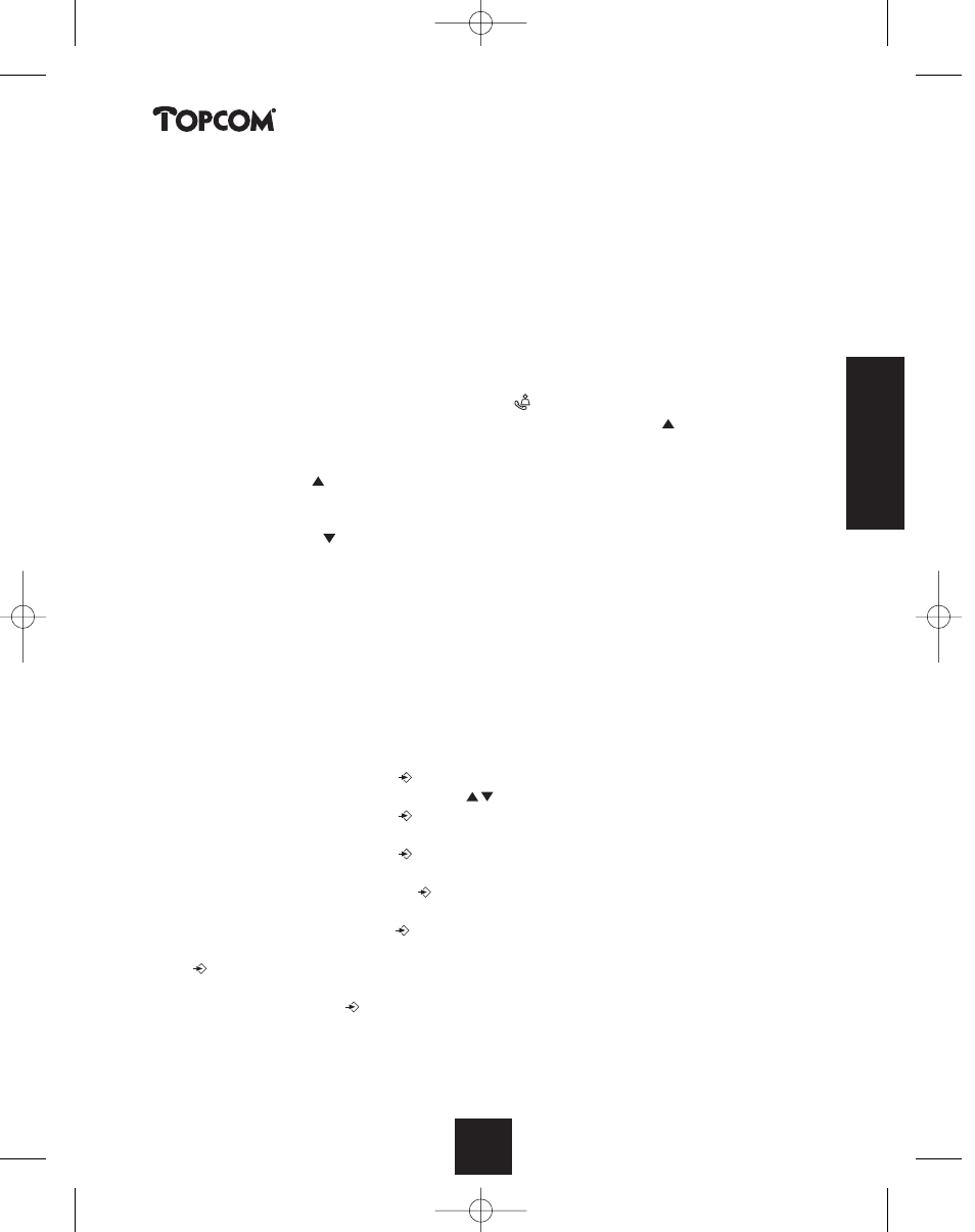 Butler 2450 | Topcom BUTLER 2450 User Manual | Page 59 / 164