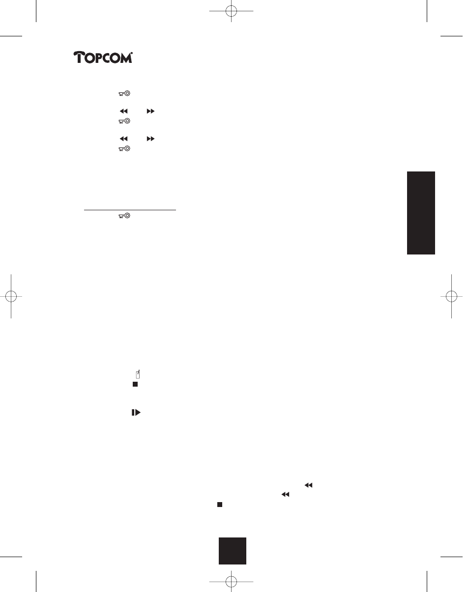 Butler 2450 | Topcom BUTLER 2450 User Manual | Page 65 / 164