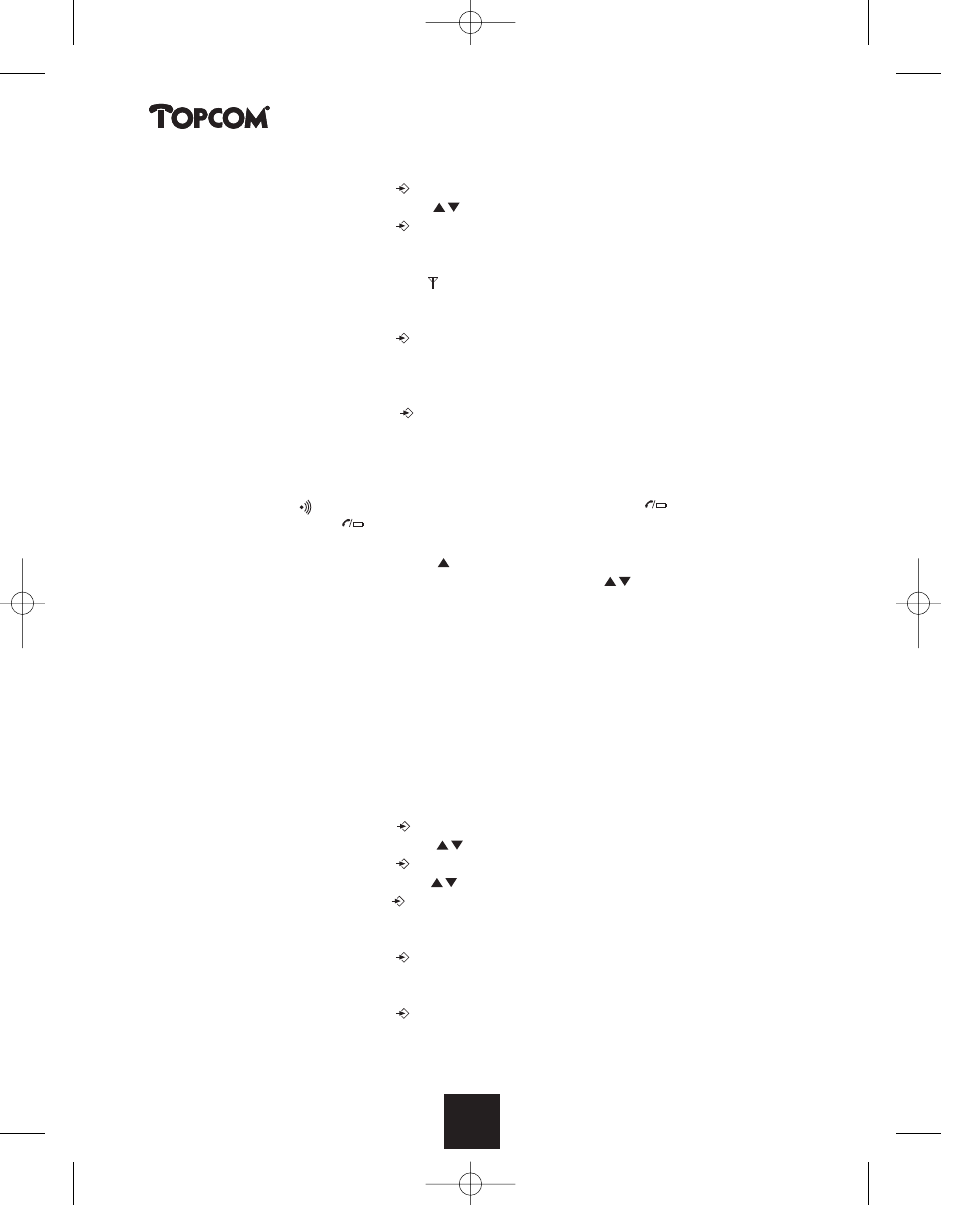 Butler 2450 | Topcom BUTLER 2450 User Manual | Page 86 / 164