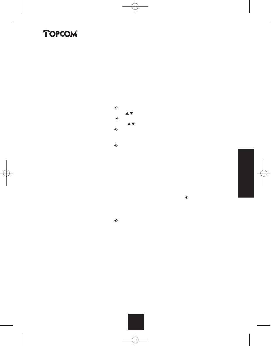 Butler 2450 | Topcom BUTLER 2450 User Manual | Page 89 / 164