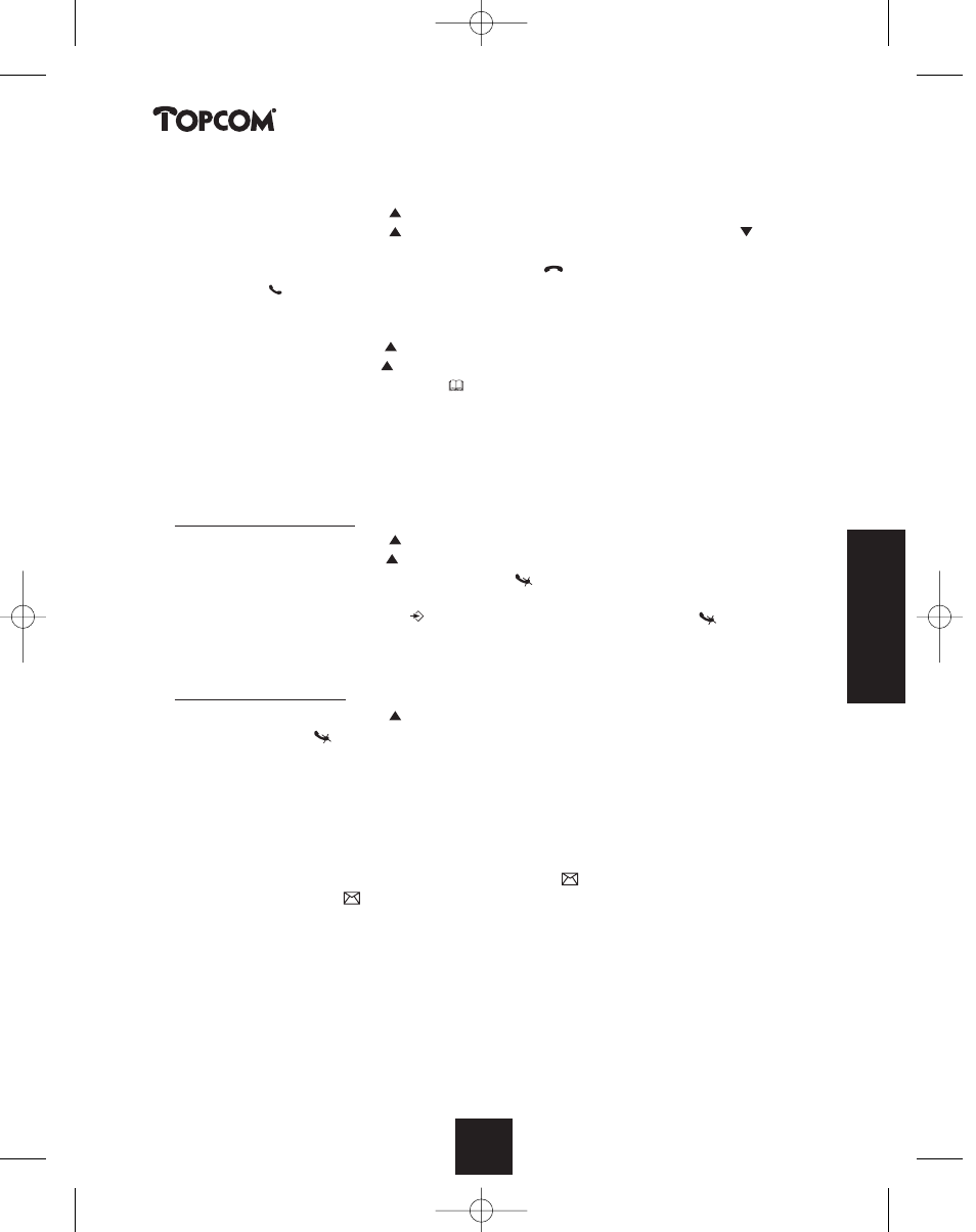 Butler 2450 | Topcom BUTLER 2450 User Manual | Page 91 / 164