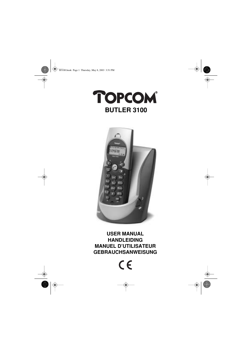 Topcom BUTLER 3100 User Manual | 40 pages