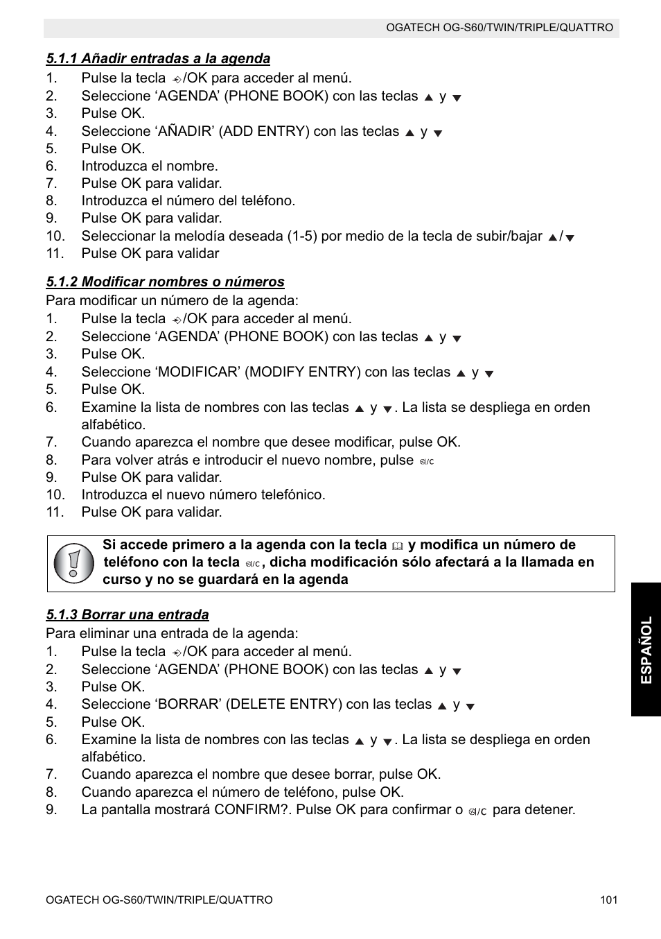 Topcom OGATECH OG-S60 User Manual | Page 101 / 144